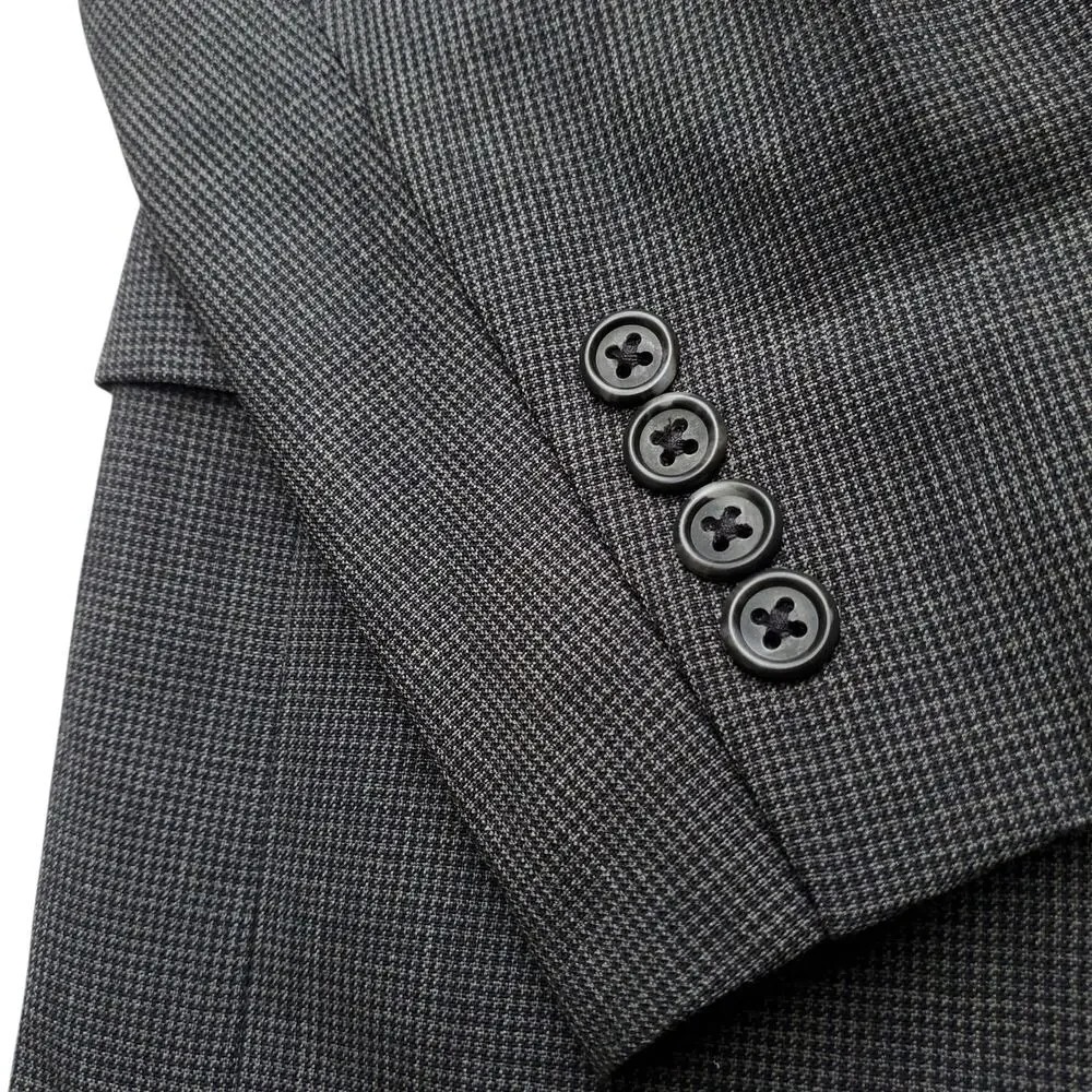 Vintage Ivy Prep Gray Wool Blazer Jacket Sport Coat 2 Button Single Vent 41R
